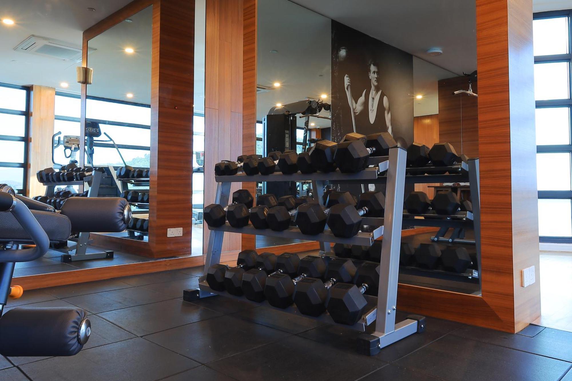 The Riyaz Lavanya Langkawi Pantai Cenang  Exteriör bild A dumbbell rack